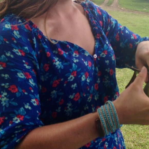 Hollister Floral Smocked-waist Boho Mini Dress - Picture 8 of 9